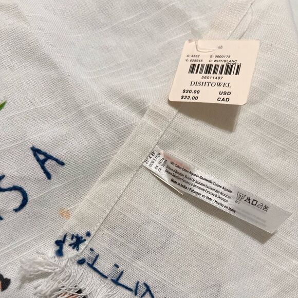 Anthropologie Strong as a Mother Graphic DishTowel New With Tag - Picture 3 of 5